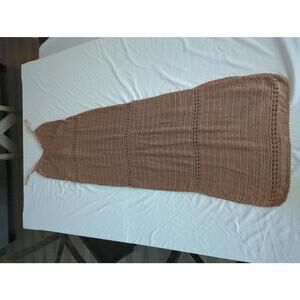 Elegant Tan Maxi Dress